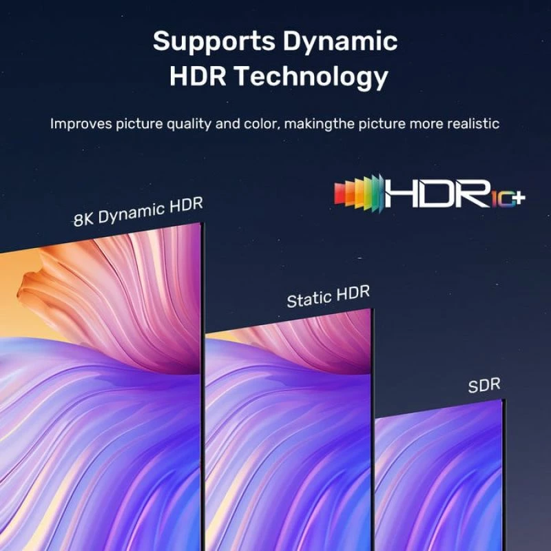 kabllo HDMI Unitek 2.1 8K LUX Oplot 3m, e zezë/gri