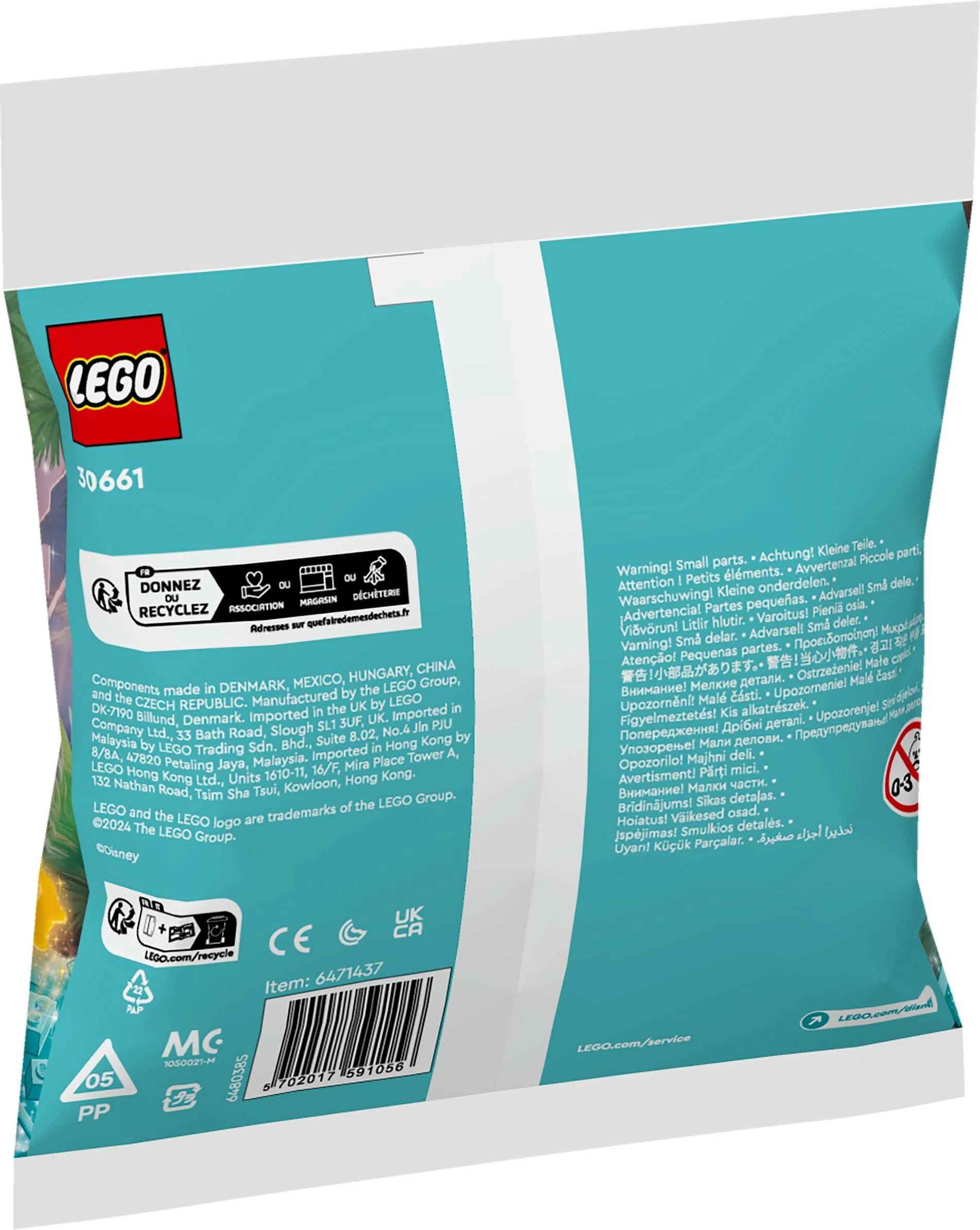 Set ndërtimi LEGO Disney Princess 30661 Asha's Begrungsstand, 46 pjesë, multikolor