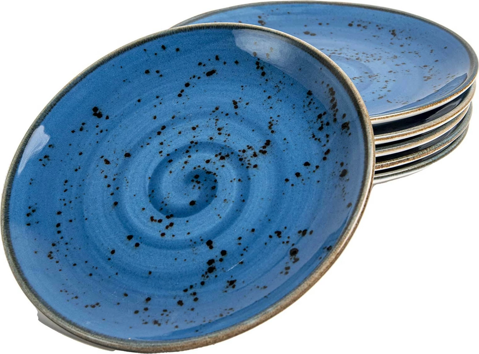 Pjatë e sheshtë Fine Dine Iris ø260 mm, blu, set 6 copë