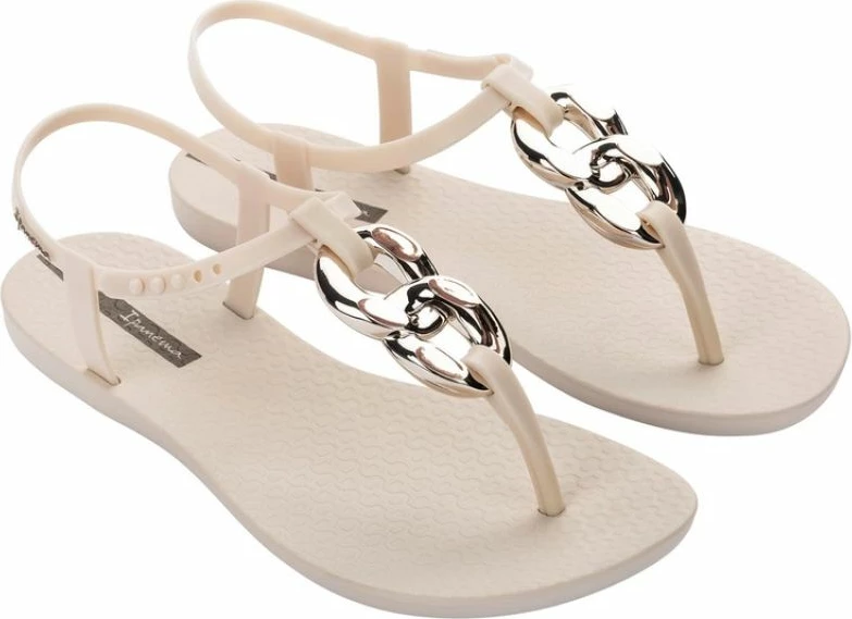 Sandale flip-flop për femra Ipanema, bezhë