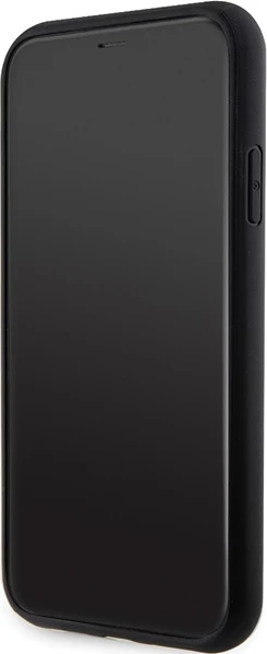 Mbështjellës Guess GUHMN61PSAHMCK për iPhone 11/XR, Saffiano MagSafe, i zi