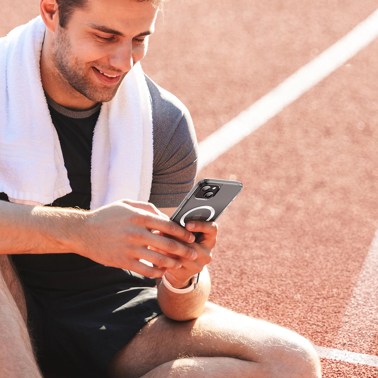 Mbështjellës Dux Ducis Clin për iPhone 15 Plus, MagSafe, Transparent