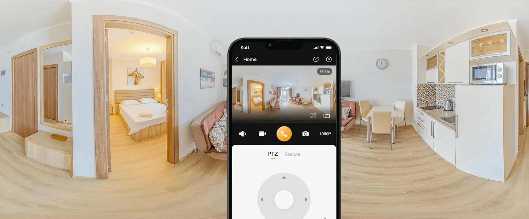 Kamerë IP e brendshme IMOU Rex VT Pro IPC-S2VBP-5M0WR 5MP Wi‑Fi baterike, e zezë