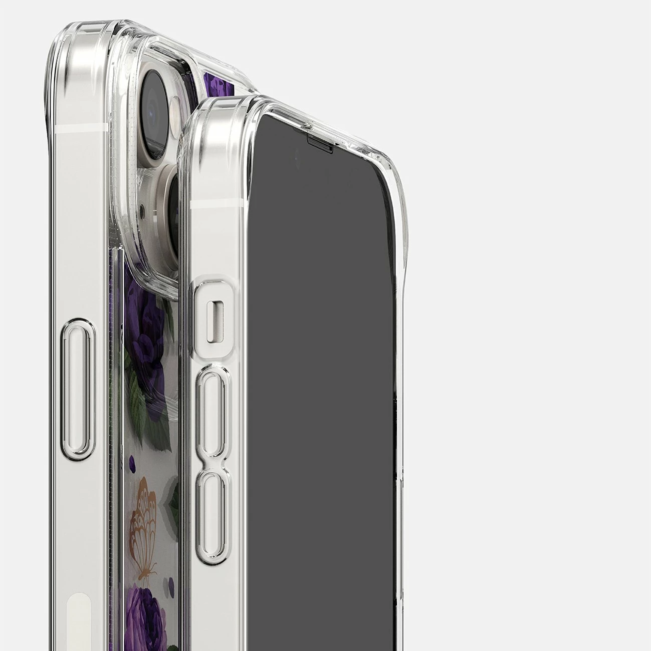 Mbështjellës Ringke Fusion Design për iPhone 14 Plus, FD637E29, transparent, vjollcë