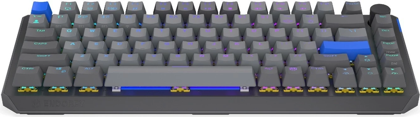 Tastierë mekanike wireless Endorfy Thock V2 75%, RGB, hot-swap, gri