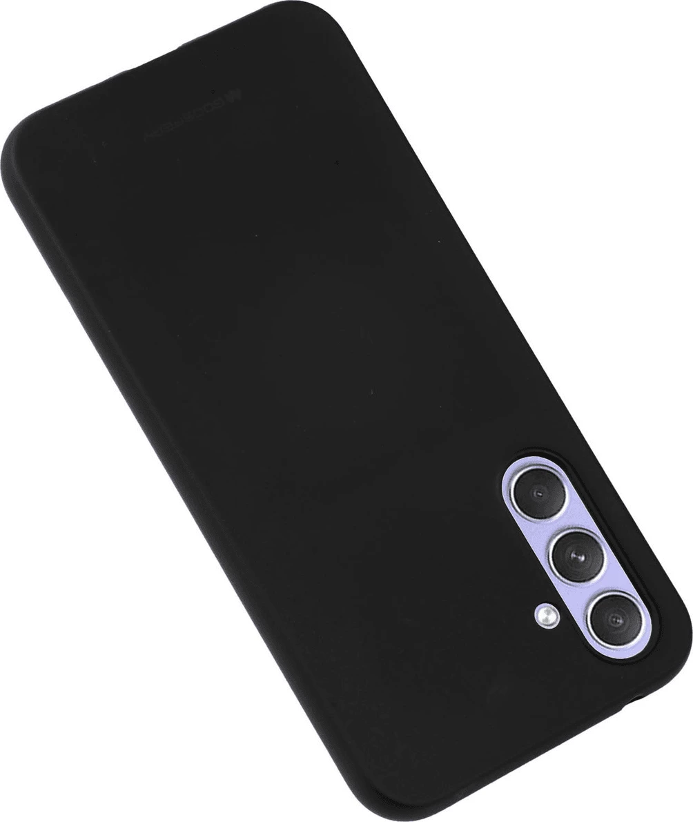Mbështjellës silikoni Goospery Soft Feeling për Samsung Galaxy A55, i zi