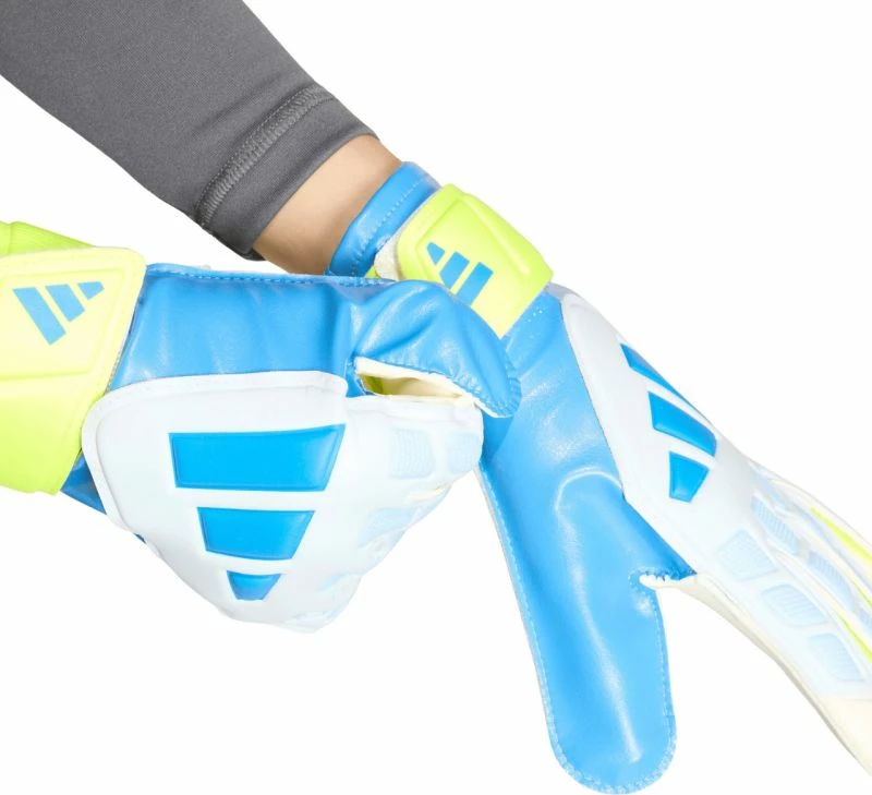 Doreza portieri për fëmijë adidas Predator KA7793, të bardha/verdhë/kaltër [Madhësia: 5.5]