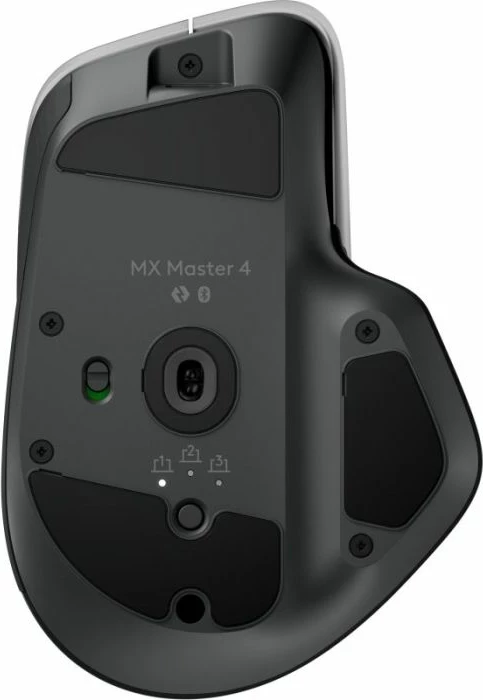 Maus wireless Logitech MX Master 4, 200–8000 DPI, Bluetooth/Logi Bolt, 8 butona, Grafit