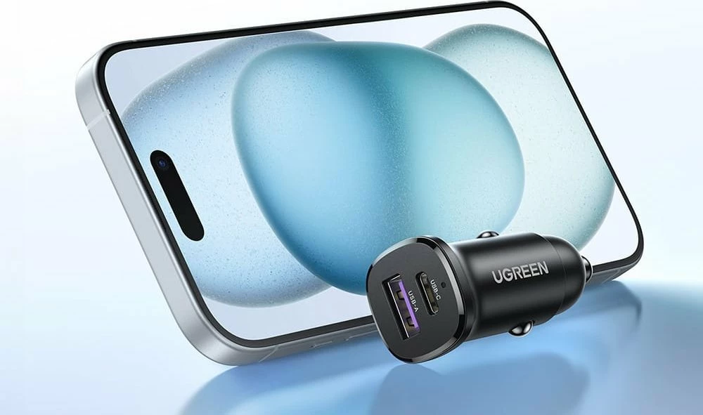 Karikues veture Ugreen EC305 (25845), 30W, 1x USB-C + 1x USB-A, i zi