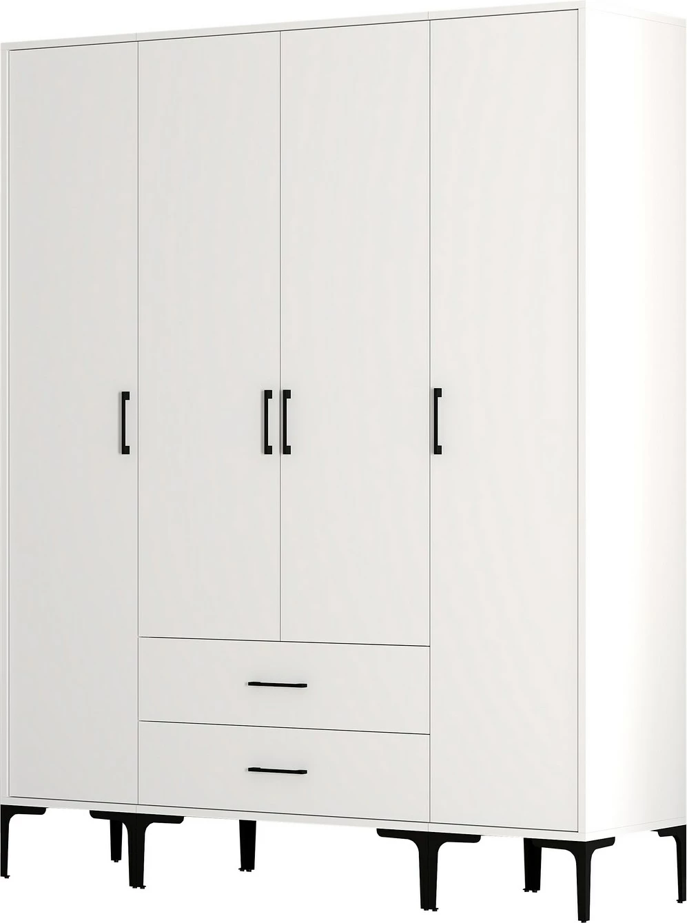 Dollap për dhomë gjumi, ngjyrë e bardhë, Skye Decor, Kumsal STS