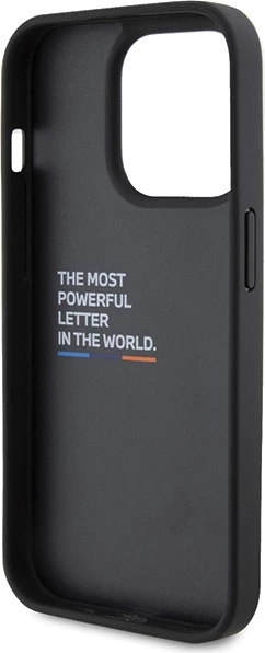 Mbështjellës BMW Bi Pattern për iPhone 15 Pro, i zi