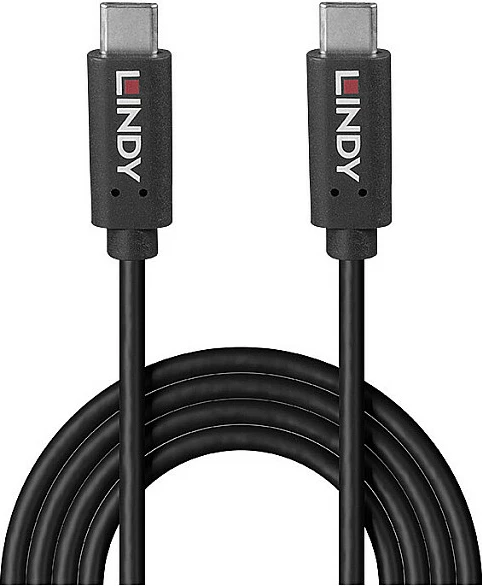 Kabel USB-C LINDY 0,5m, USB 3.2 Gen 2x2, 20Gbps, 100W PD, i zi