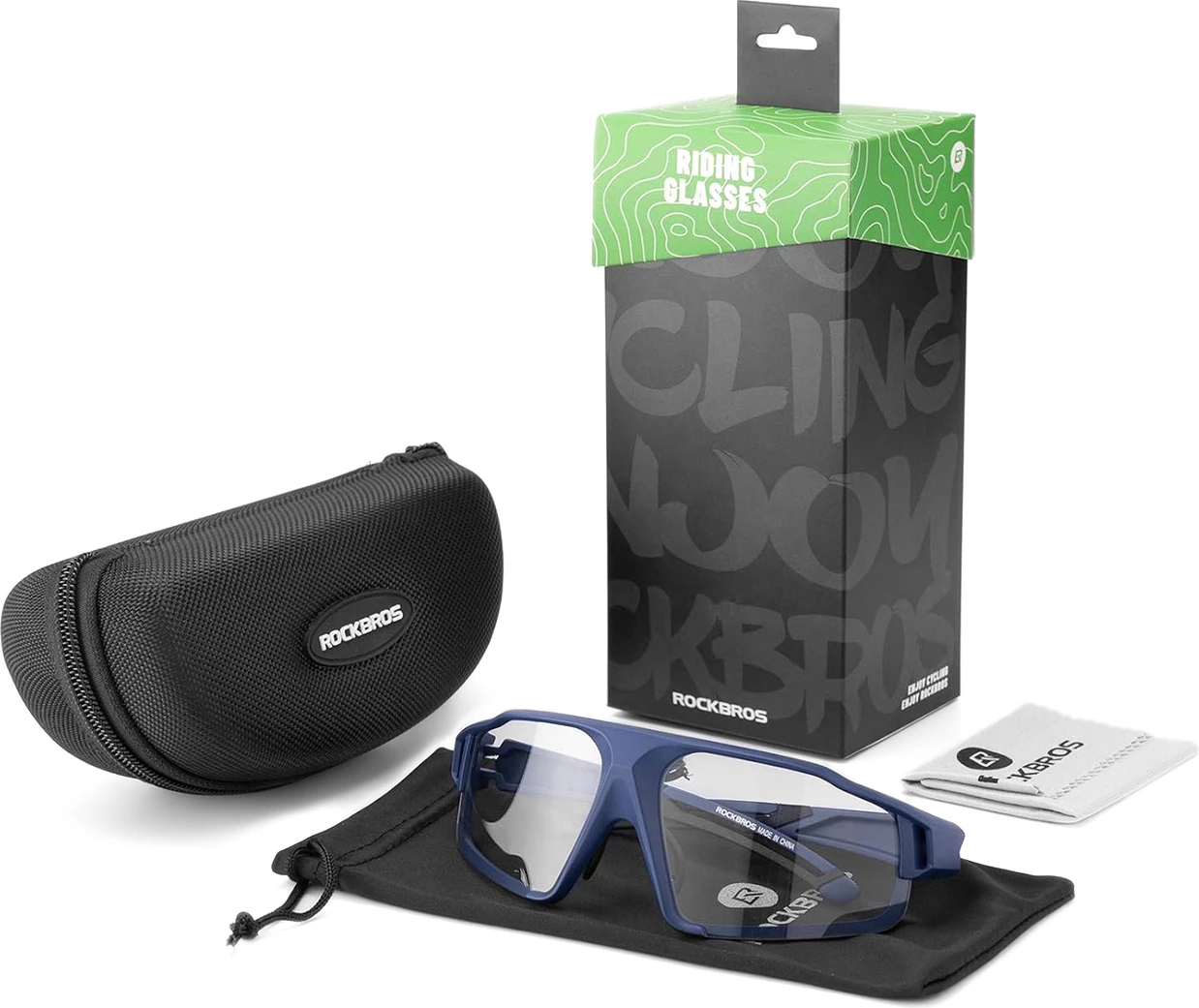 Syze çiklizmi Rockbros SP216BL, lente fotokromatike UV400, blu