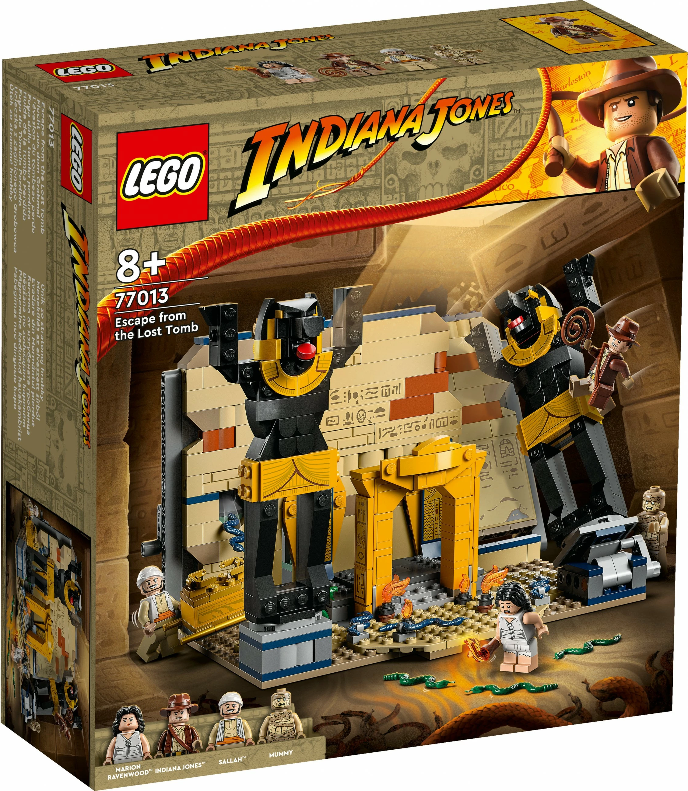 Set ndërtimi LEGO Indiana Jones 77013, Escape from the Lost Tomb, shumëngjyrësh