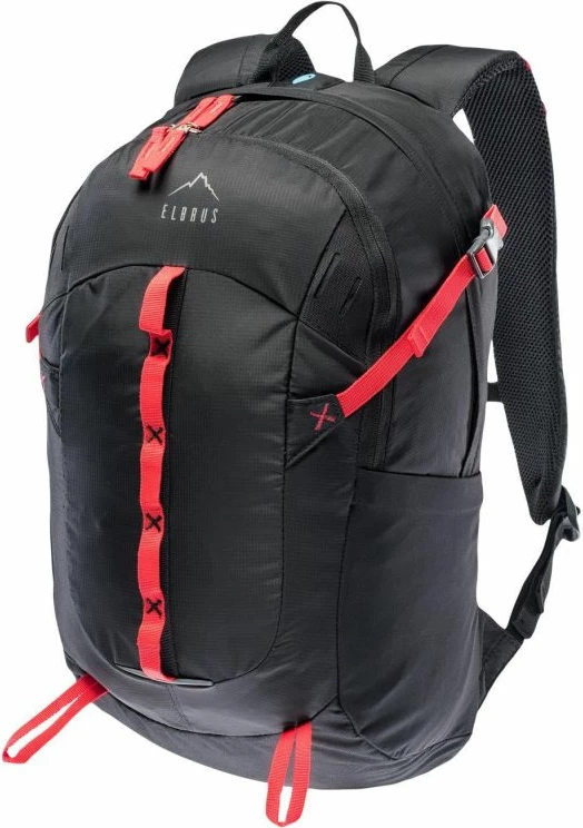 Çantë shpine Elbrus për turizëm, e zezë dhe e kuqe