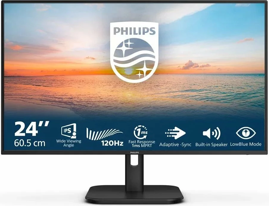 Monitor Philips E-Line 24E1N1200A/00 23.8" IPS Full HD 120Hz 1ms, i zi