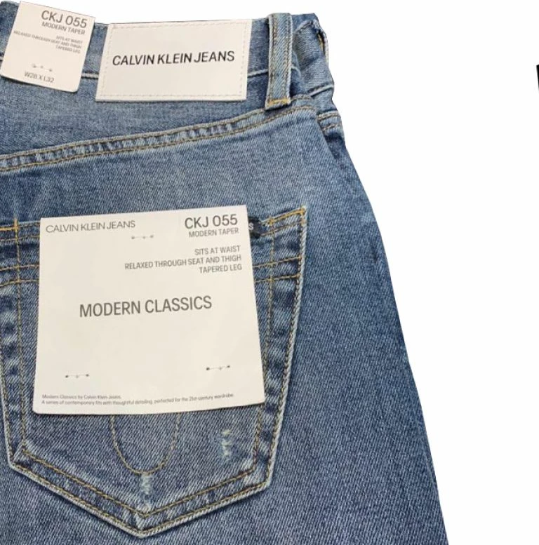 Pantallona jeans për meshkuj dhe femra Calvin Klein, blu