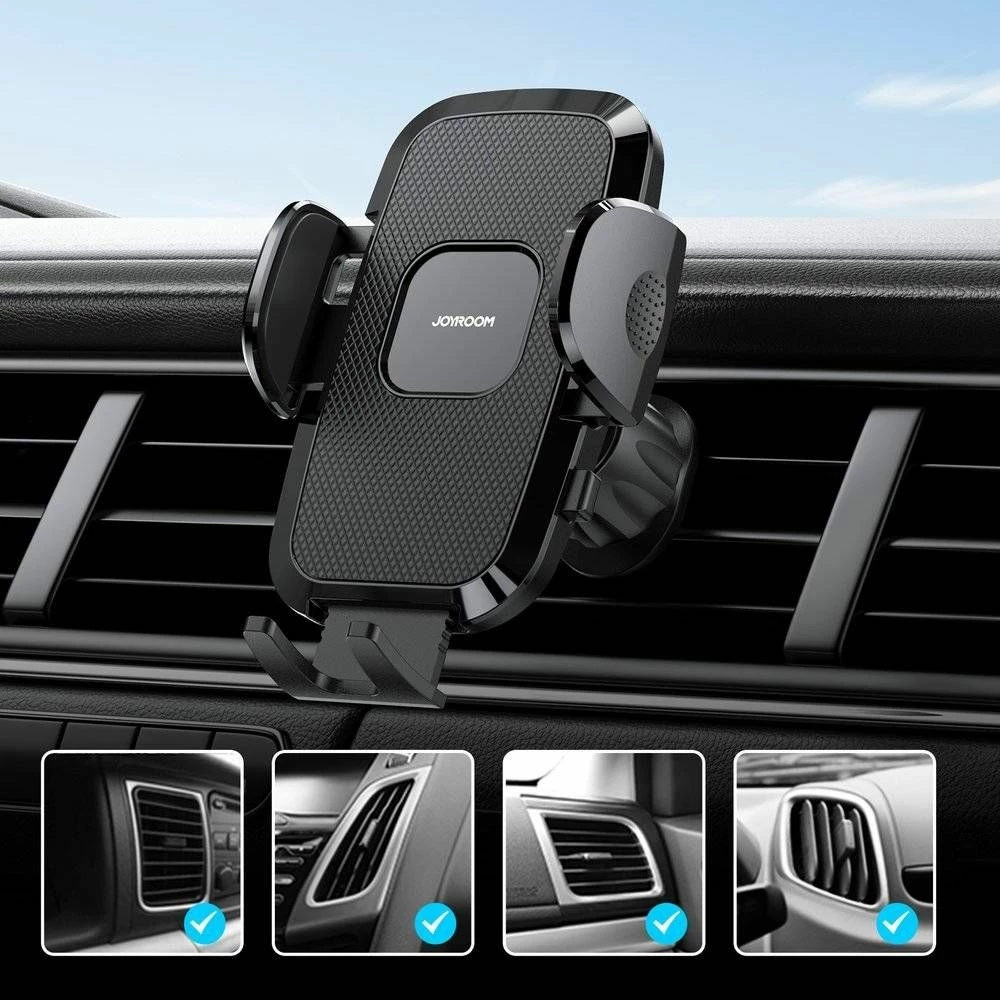 Mbajtës telefoni për veturë Joyroom JR-ZS259, kllamp 4.7-6.9\", rrotullim 360°, i zi, 1 copë