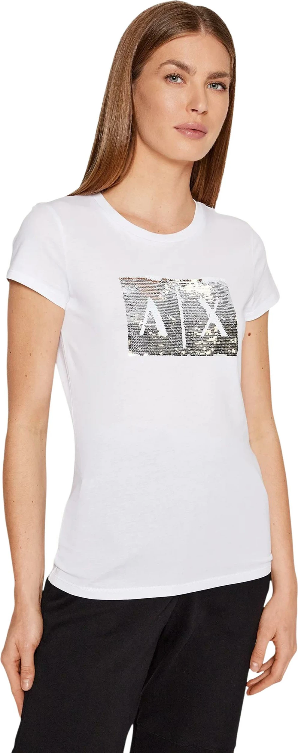 Maicë për femra Armani Exchange 8NYTDL YJ73Z, e bardhë [Madhësia: XS]