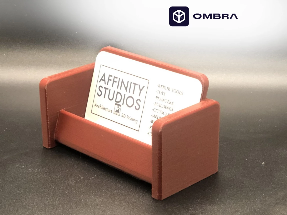 Mbajtëse për vizitëkarta në formë kolltuku, e portokalltë