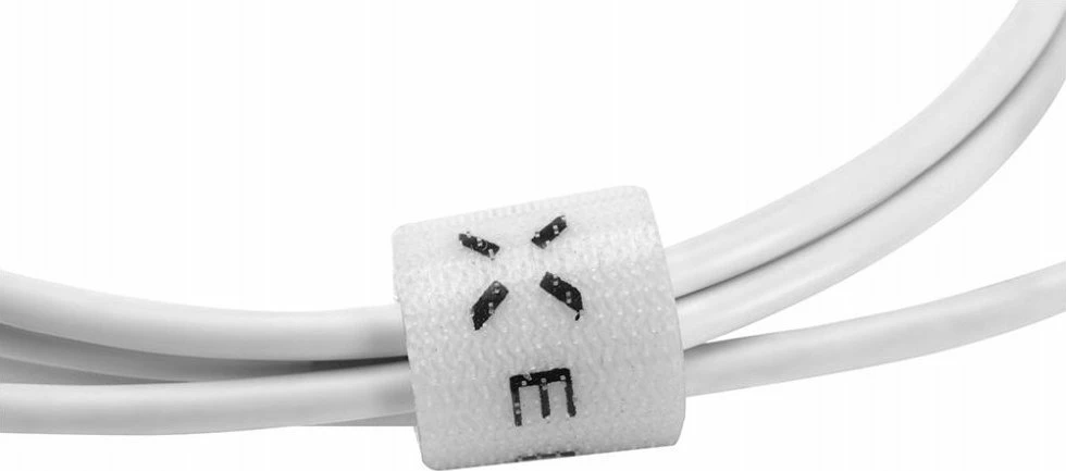 Kabl USB Fixed Data Cable FIXD-UC2M-WH, USB-A në USB-C, 2 m, i bardhë, me organizer kablli