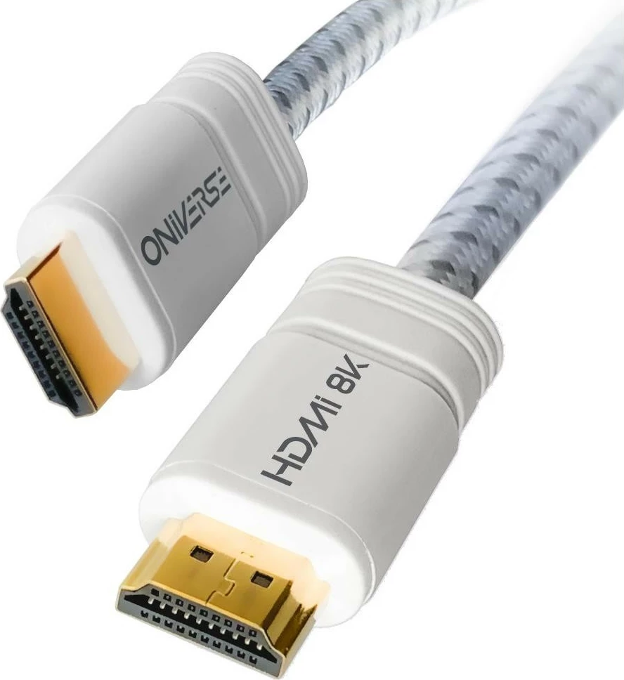 Kabëll HDMI Oniverse 1.8m, HDMI 2.1, bardhë
