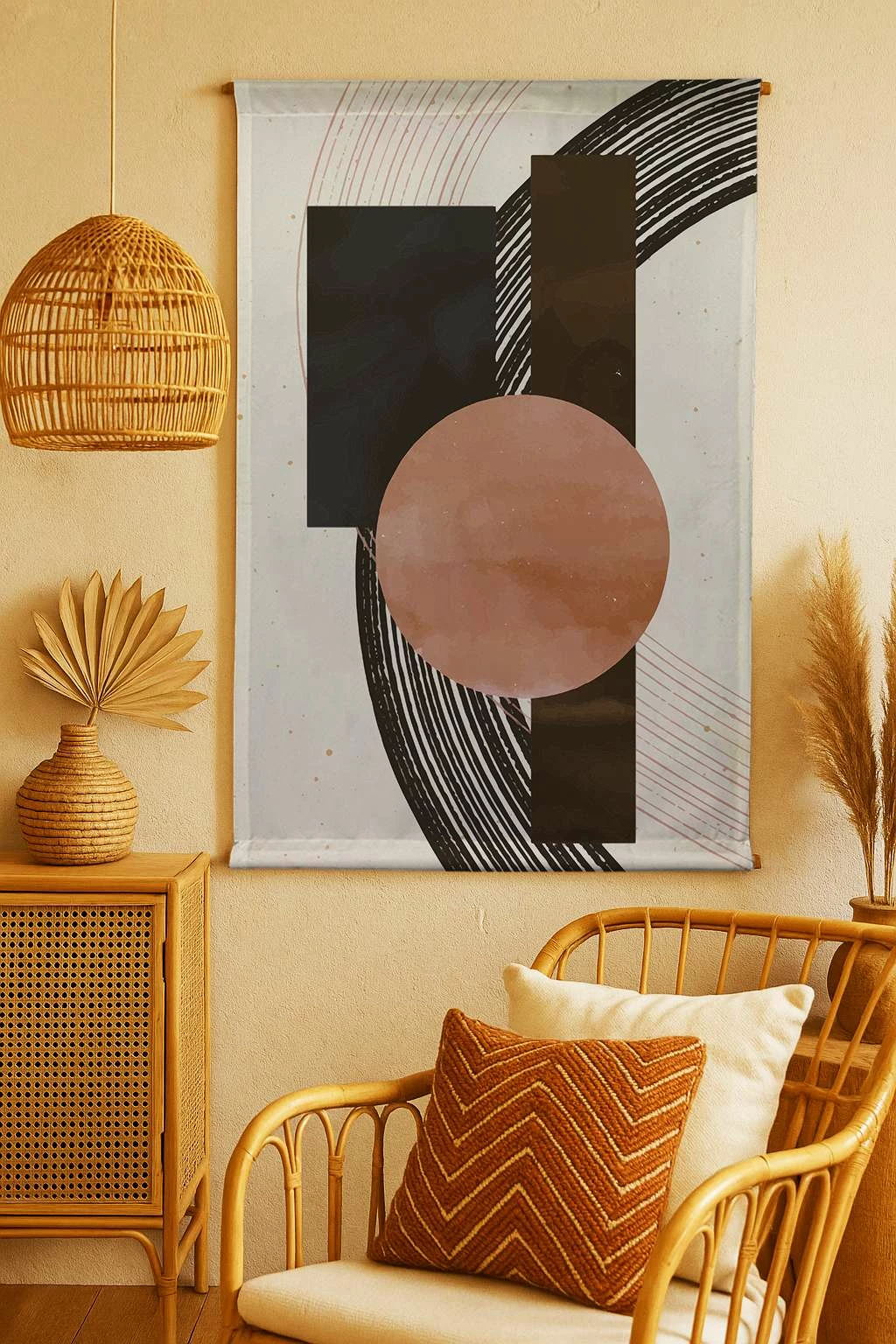 Pikturë dekorative poliestër Wallity, Polybaby 21, shumëngjyrëshe, 100x140cm