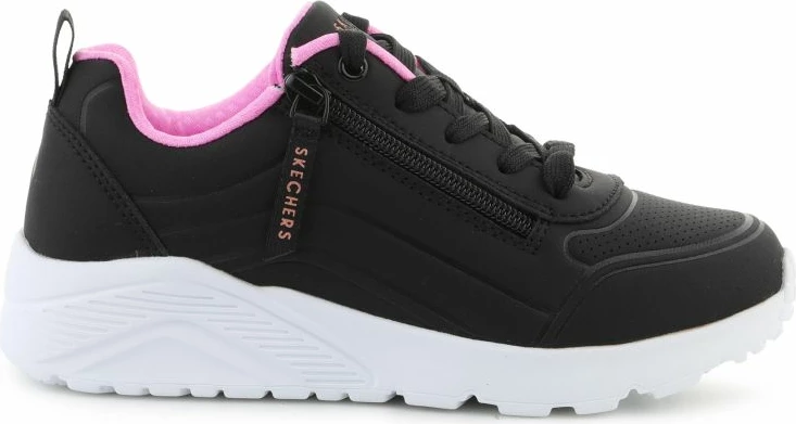 Atlete fëmijësh Skechers UNO LITE EASY ZIP 310387L-BKRG, të zeza/ari rozë
