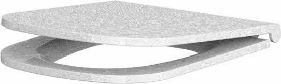 Tas tualeti i varur Cersanit Caspia CleanOn K701-103-ECO 54 x 36.5 cm, me ulëse duroplast soft-close, i bardhë (set)