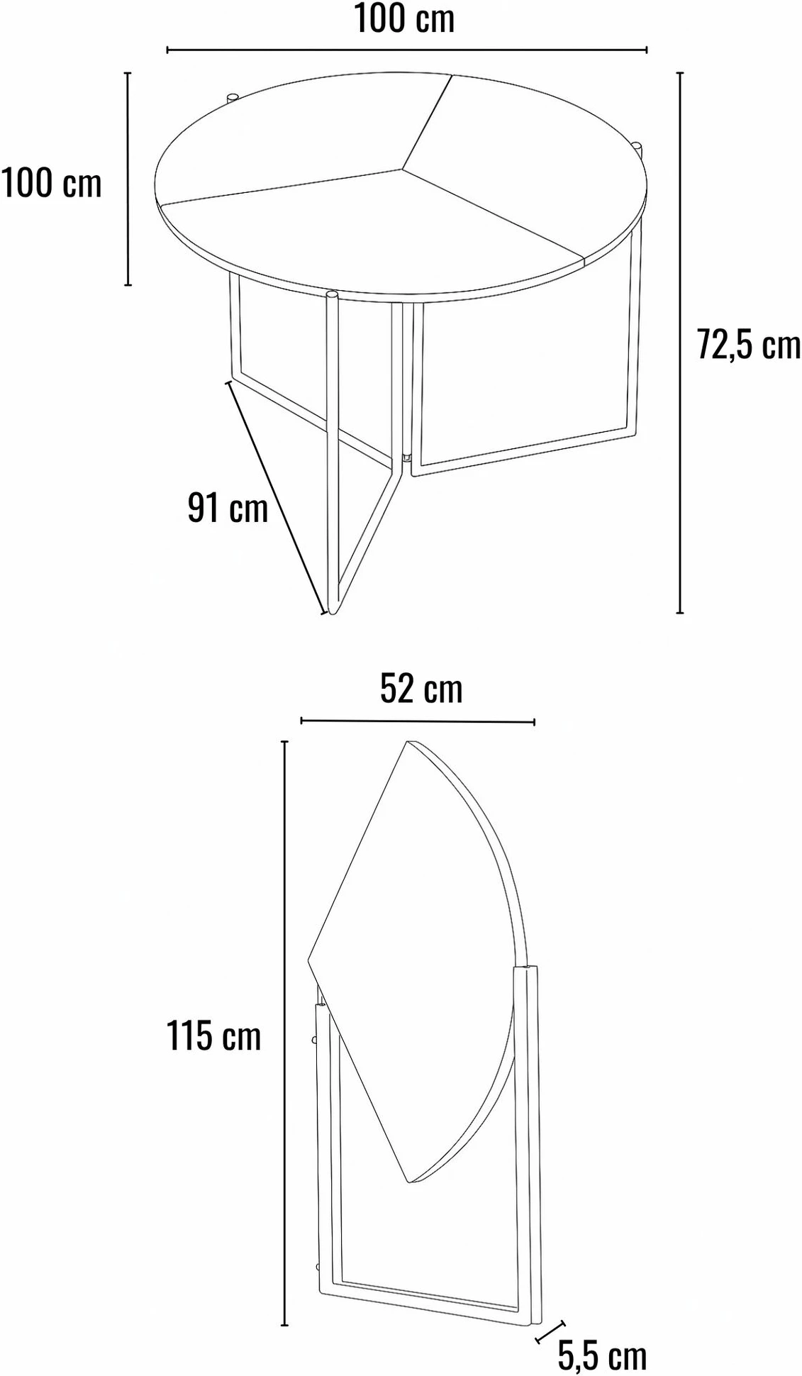 Tavolinë ngrënieje me zgjerim, Skye Decor, travertin, 1204