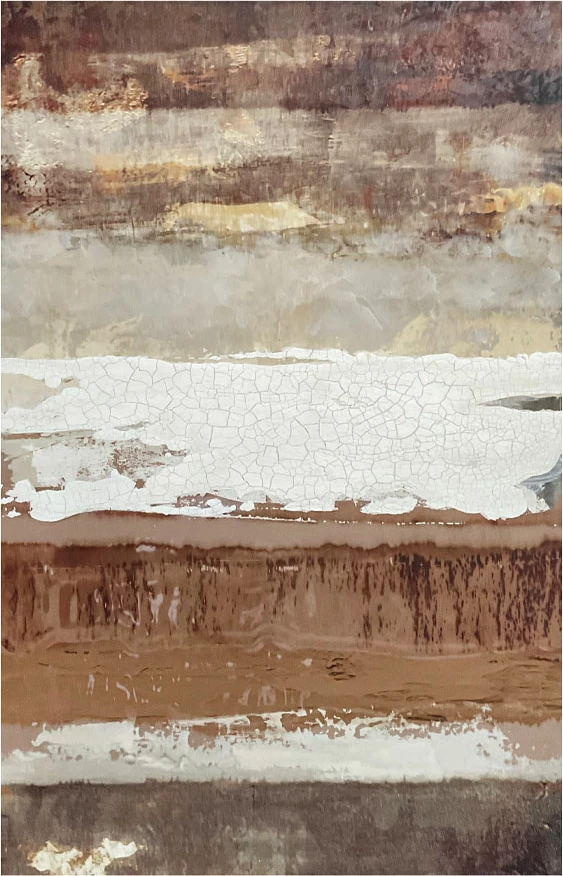 Pikturë dekorative MIRRHA me kornizë, kanavacë, ngjyrë kafe, 82.6x4.3x122.6cm