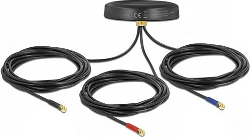 Antenë multiband DeLOCK 12717, omni-drejtim, SMA Female, 28 dBi, kabllo 3 m, e zezë