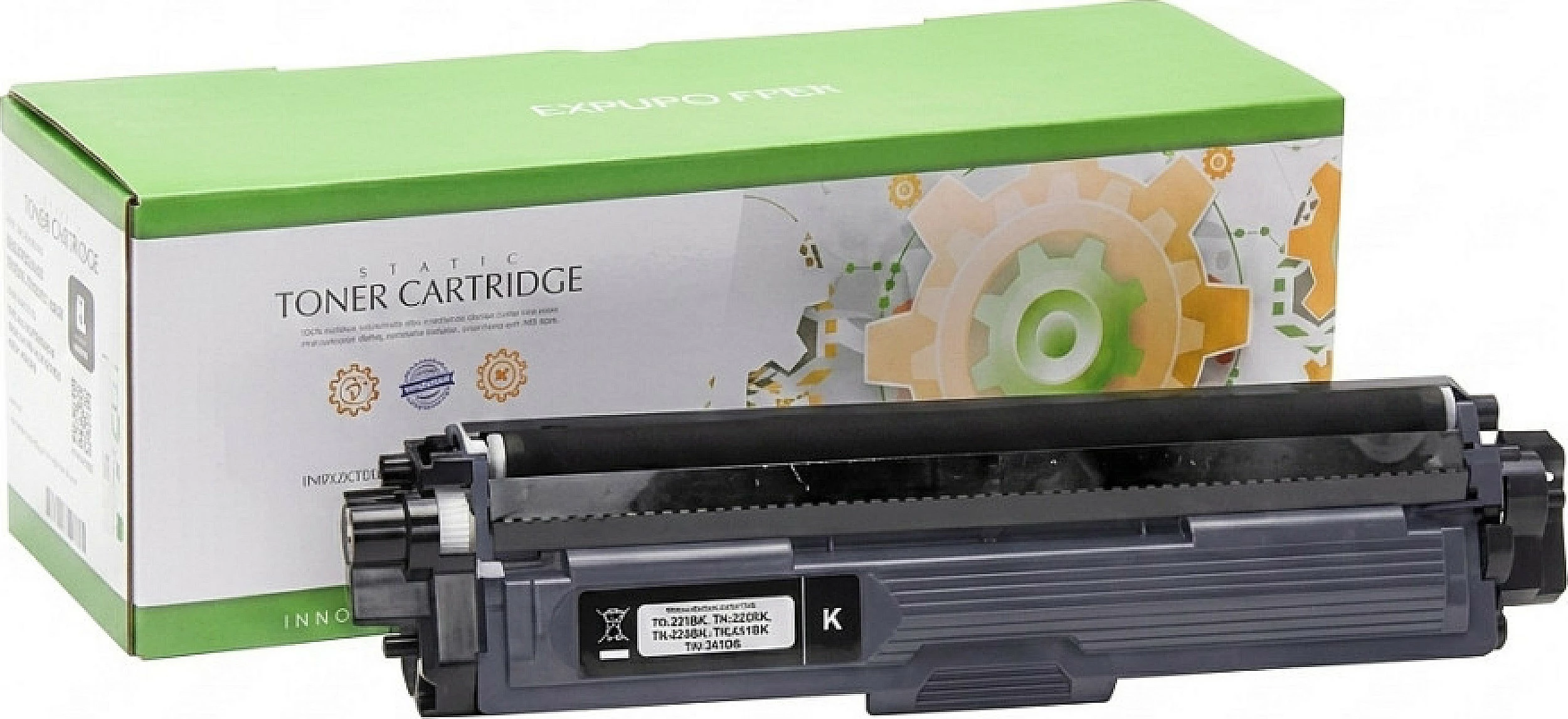 Toner STATIC CONTROL kompatibil për Brother TN-221BK/TN-225BK/TN-241BK, 2500 faqe, i zi