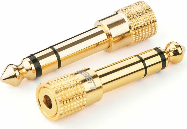 Adapter audio Ugreen 3.5 mm mini jack në 6.3 mm jack, i artë