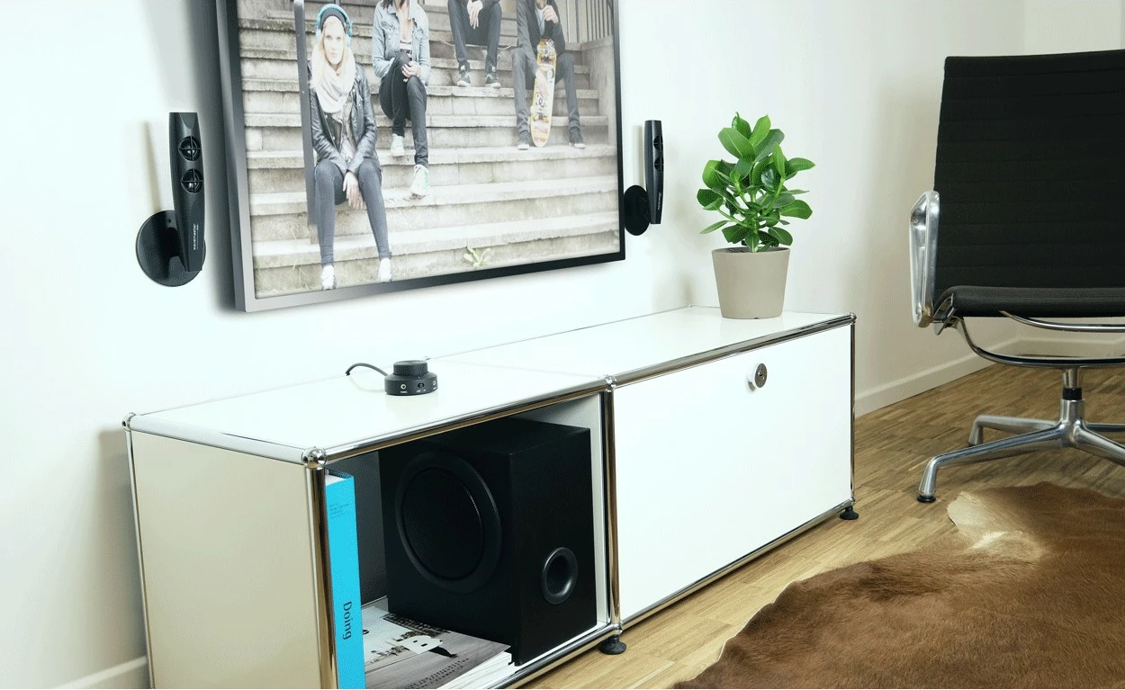 Sistem zëri 2.1 Wavemaster Stax BT, Bluetooth, universal, i zi