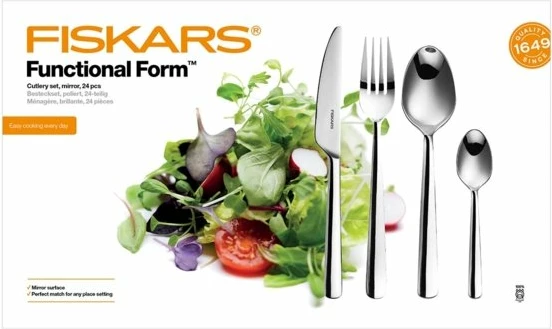 Set takëm Fiskars, me shkëlqim, 24 cope,