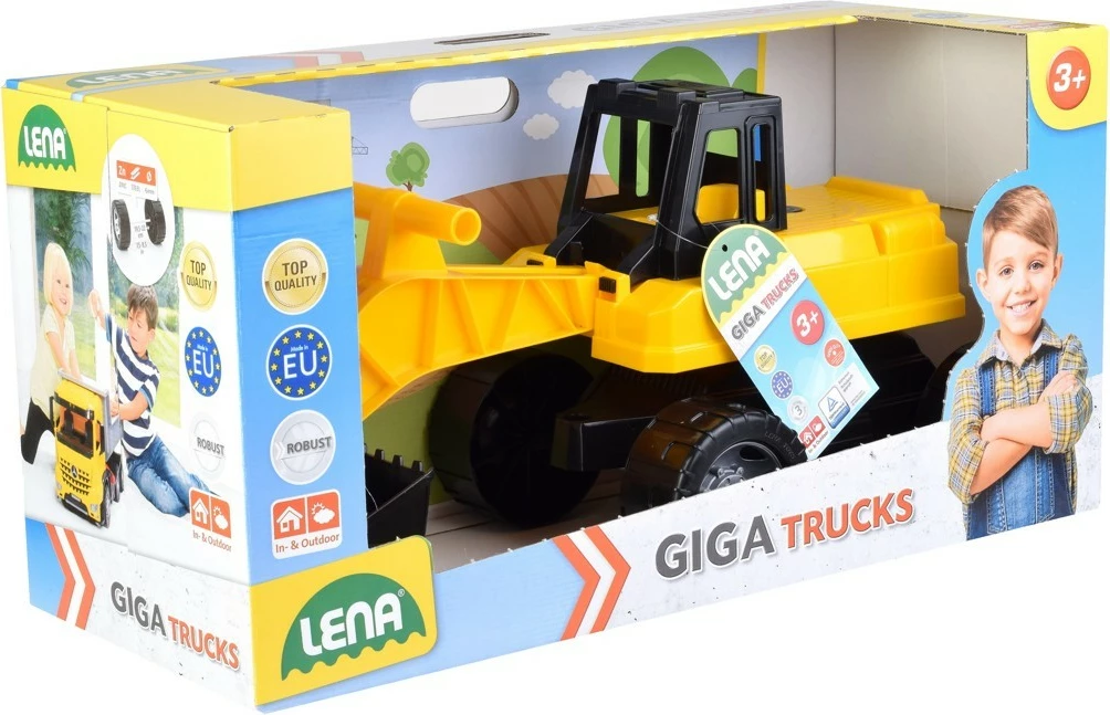 Ekskavator lodër Lena 70 cm, plastikë, verdhë/zi