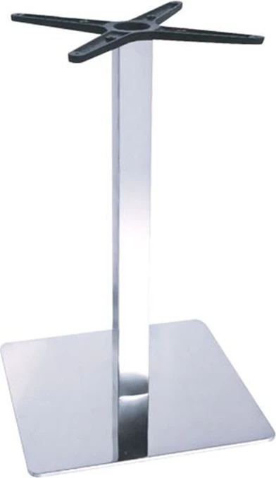 Bazë tavoline alumini, ngjyrë argjendi, 45x45x72cm