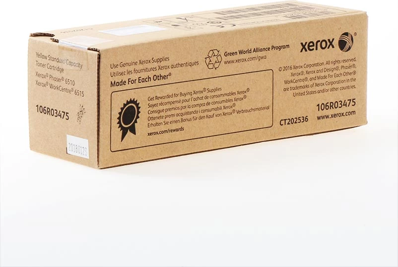 Toner, Xerox, 106R03475, 1000 faqe, standard, e verdhë