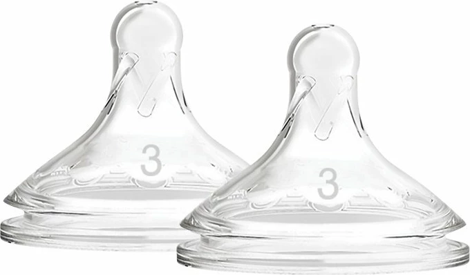 Biberon Dr. Brown's Options+ Level 3 (WN3201), silikon, 2 copë