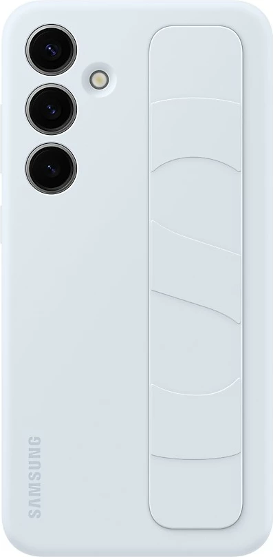 Mbështjellës Samsung Standing Grip Case Galaxy S24+, silikon, light blue