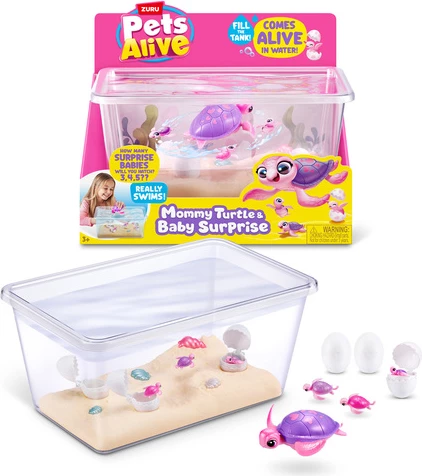 Pets Alive Mommy Turtle and Baby Surprise – Kafshë Elektronike nga ZURU