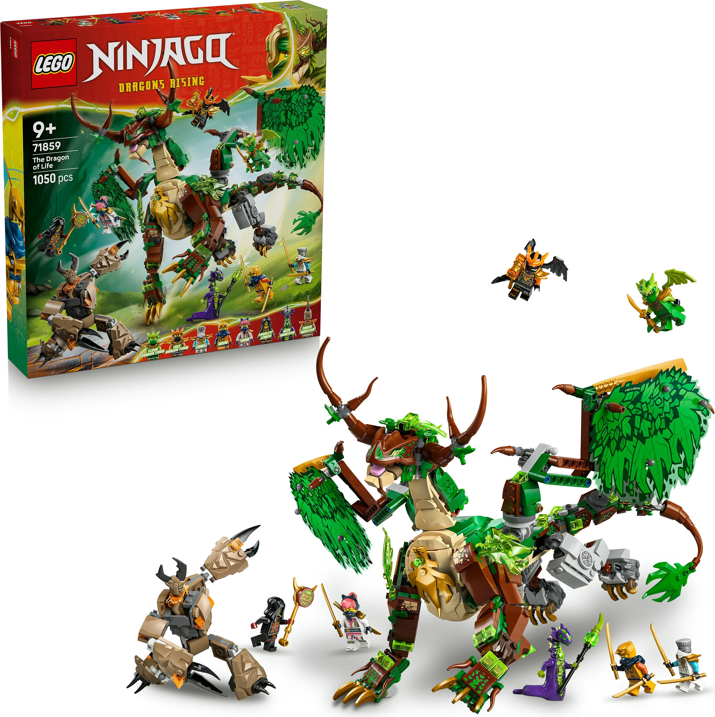 Set ndërtimi LEGO NINJAGO 71859 The Dragon of Life, 1050 copë, multikolor