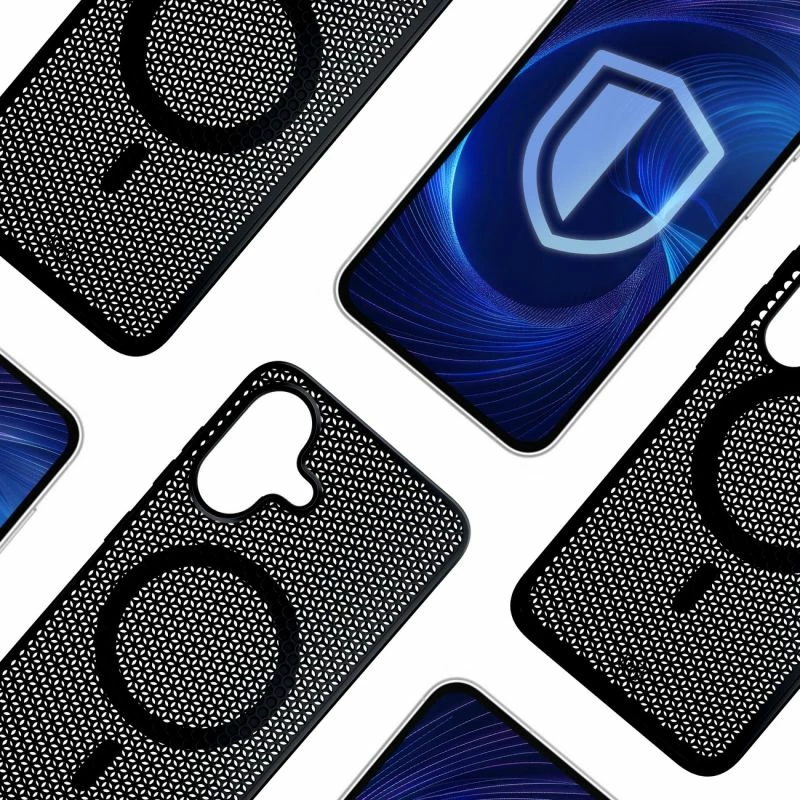 Kapak telefoni 3mk COOLing MagCase për iPhone 16, i zi