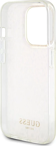 Mbështjellës Guess GUHCP15XHDECMP për iPhone 15 Pro Max 6.7", hardcase, efekt pasqyre, rozë