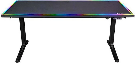Tavolinë gaming Thermaltake Level 20 Battle Station, LED RGB, e zezë