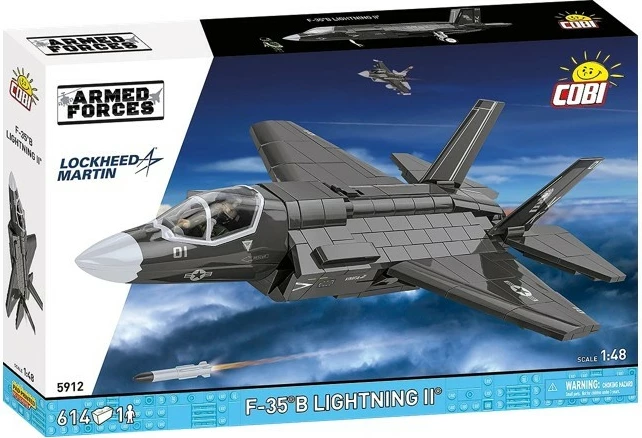 Set ndërtimi aeroplan F-35B Lightning II, Cobi Klocki, 614 pjesë, gri