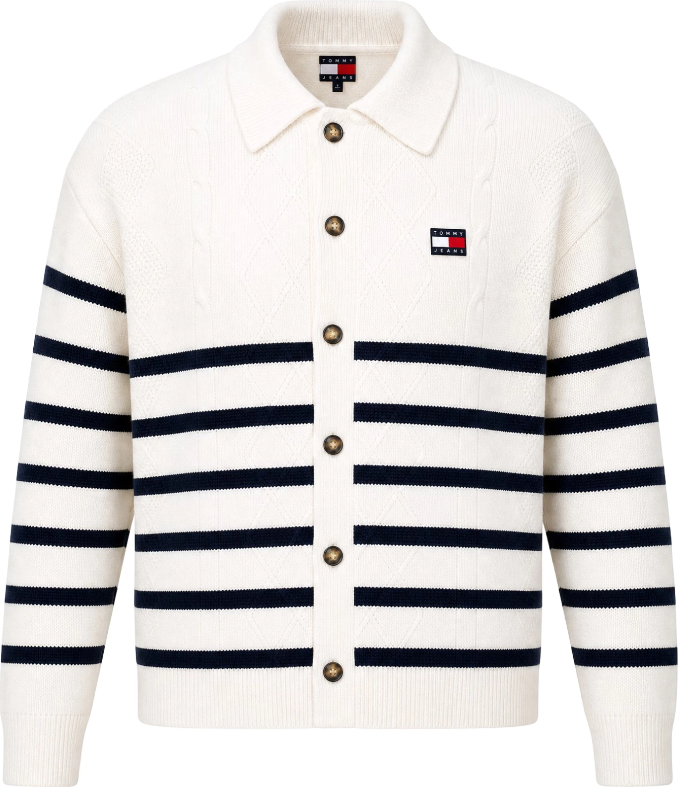 Xhemper për meshkuj Tommy Hilfiger Jeans DM0DM23210, i bardhë [Madhësia: M]