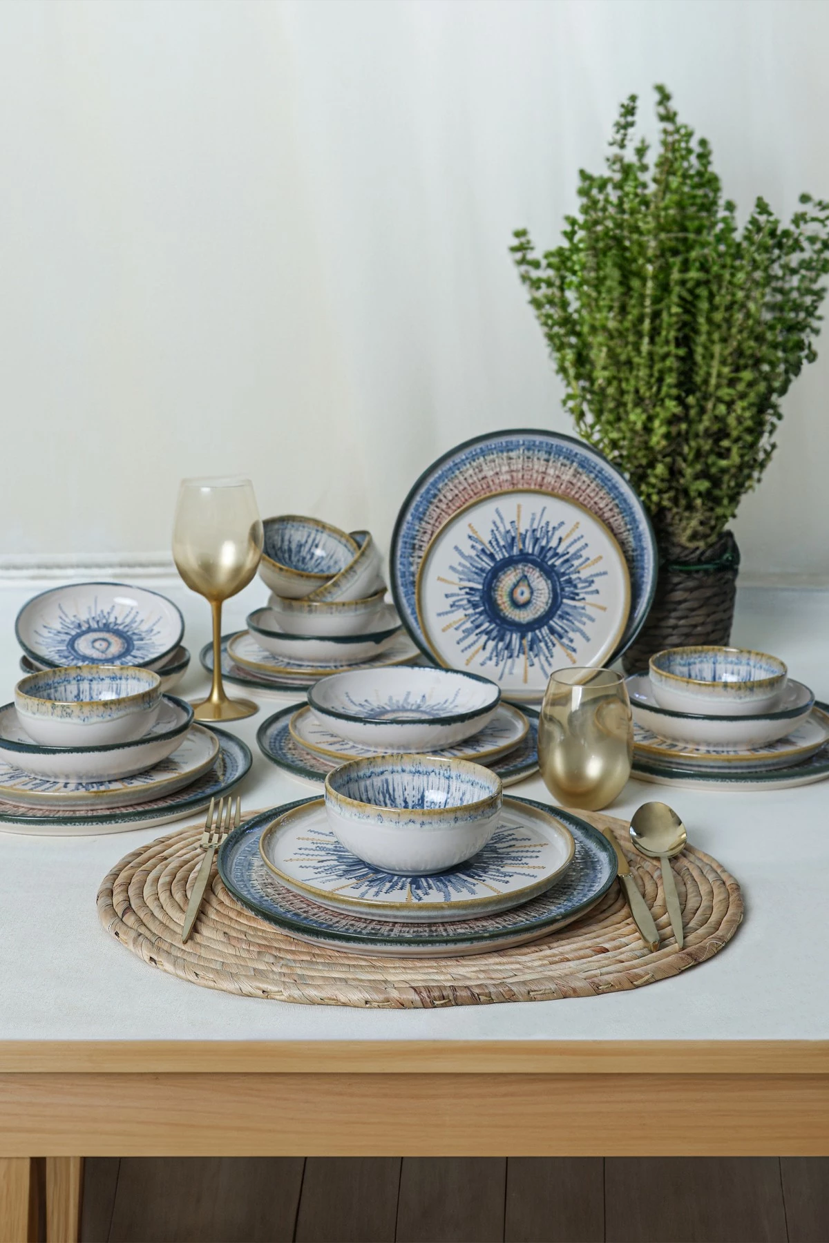 Set enësh për drekë, 24 copë, Hermia Concept, X00017288