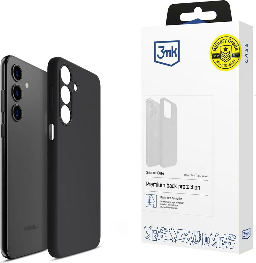 Mbështjellës silikoni 3mk për Samsung Galaxy A15 5G, zi